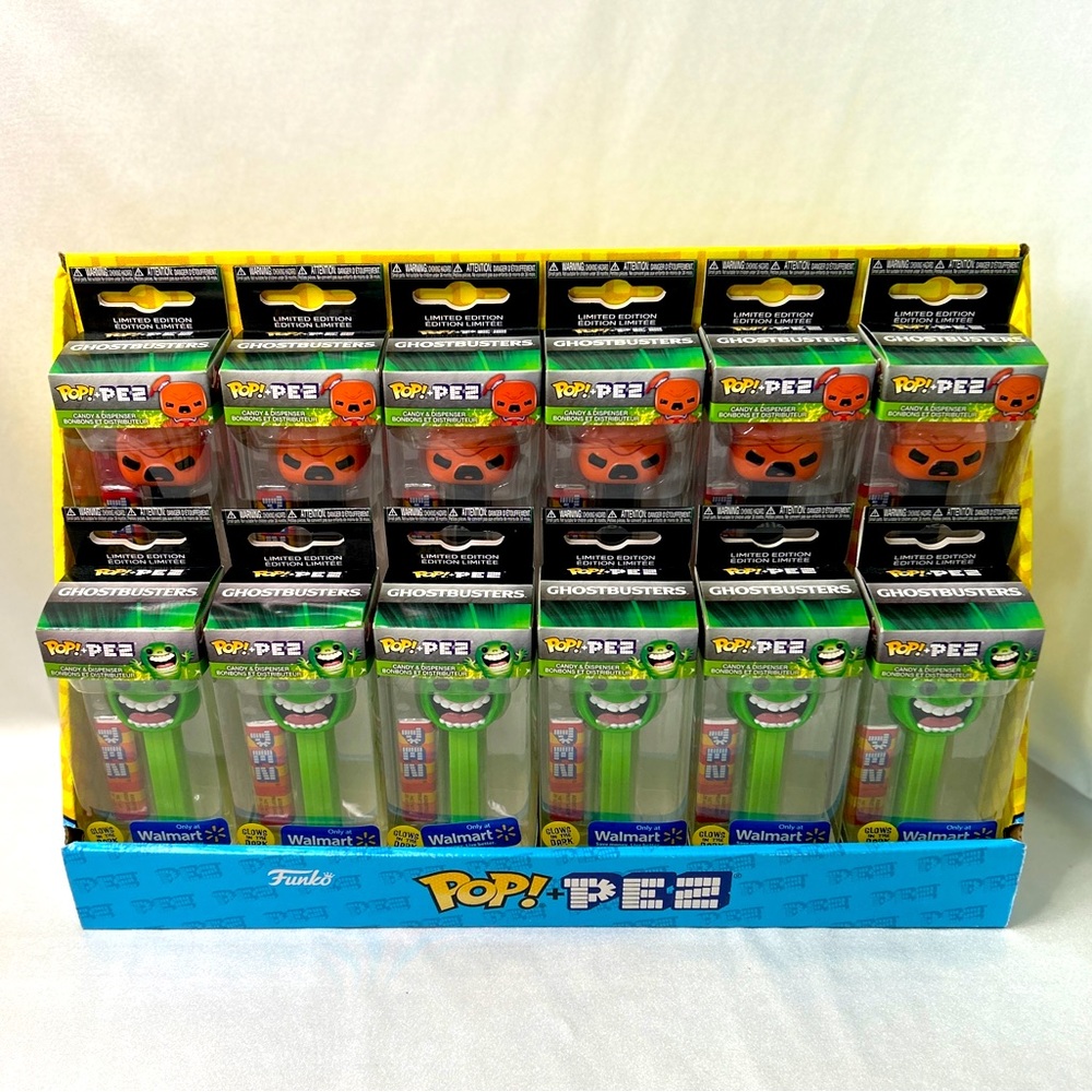 Funko Pop Pez Walmart 2019 Exclusive Stay Puft & Glow in the Dark Slimer…